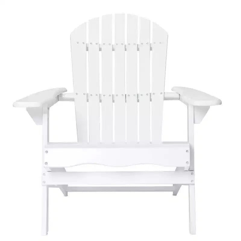 Malibu 2pk Acacia Adirondack Chairs - White/Teal - Christopher Knight Home