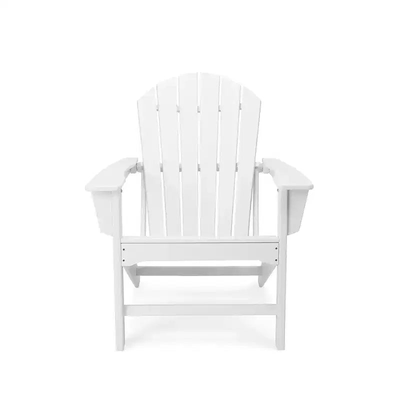 5pk HDPE Adirondack Chairs Set with Ottoman & Table: Weather-Resistant - EDYO LIVING