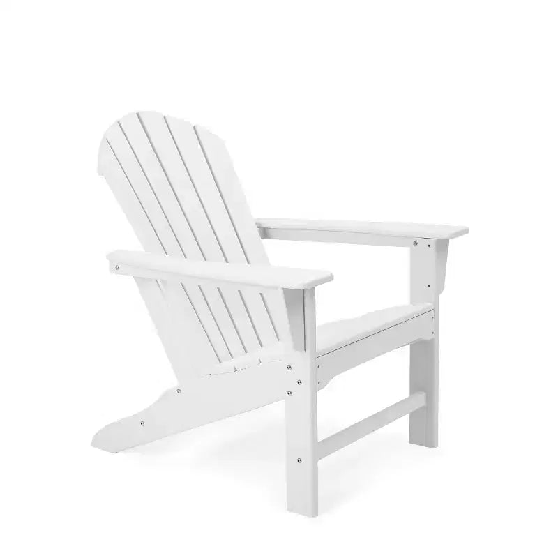5pk HDPE Adirondack Chairs Set with Ottoman & Table: Weather-Resistant - EDYO LIVING