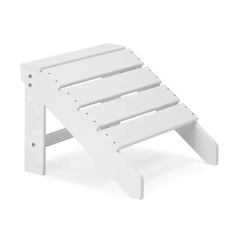 5pk HDPE Adirondack Chairs Set with Ottoman & Table: Weather-Resistant - EDYO LIVING