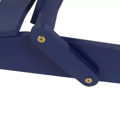 2pk Bellwood Outdoor Acacia Wood Folding Adirondack Chairs Navy: Cup Holders, Weather-Resistant - Christopher Knight Home