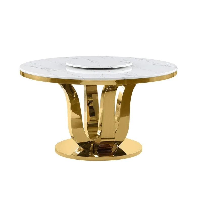 Best Quality Furniture D325-SC324-7 5 Piece Round Dining Set