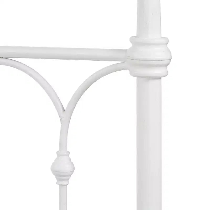 Caledonia Casted Knot Metal Queen Bed - Antique White - iNSPIRE Q