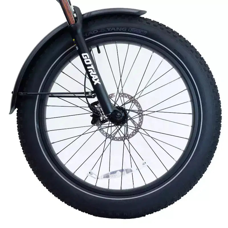 GOTRAX Adult Fat Tire 26 Step Through Electric Hybrid Bike - Green