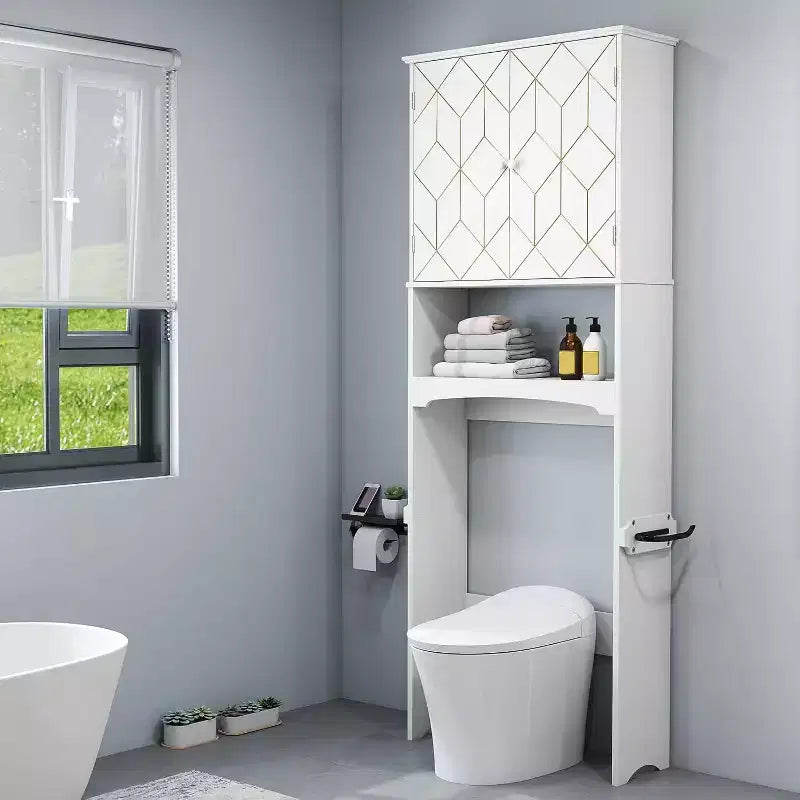 Above Toilet Storage Cabinet Spacesaver for Bathroom