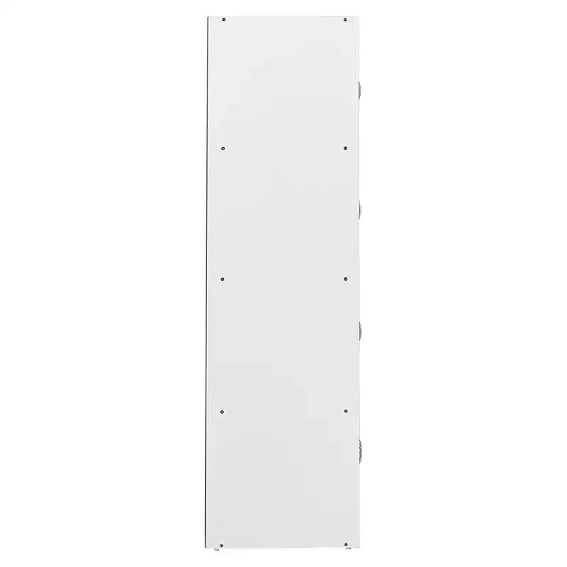 Hodedah HID44 Heavy Duty 8 Door Floor Mount Enclosed Multipurpose Storage Bookcase Cabinet for Home and Office, Beech Wood Finish