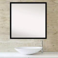 Specchio da parete quadrato 71 x 71 cm con cornice nera