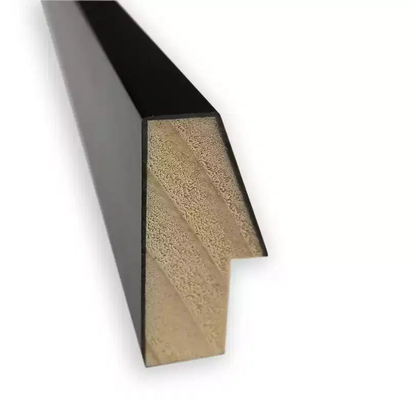 Specchio da parete in legno nero non smussato 29" x 23"