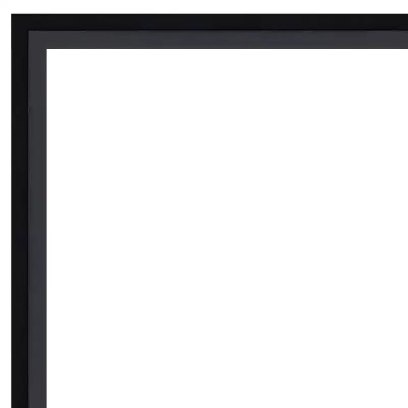 Specchio da parete in legno nero non smussato 29" x 23"