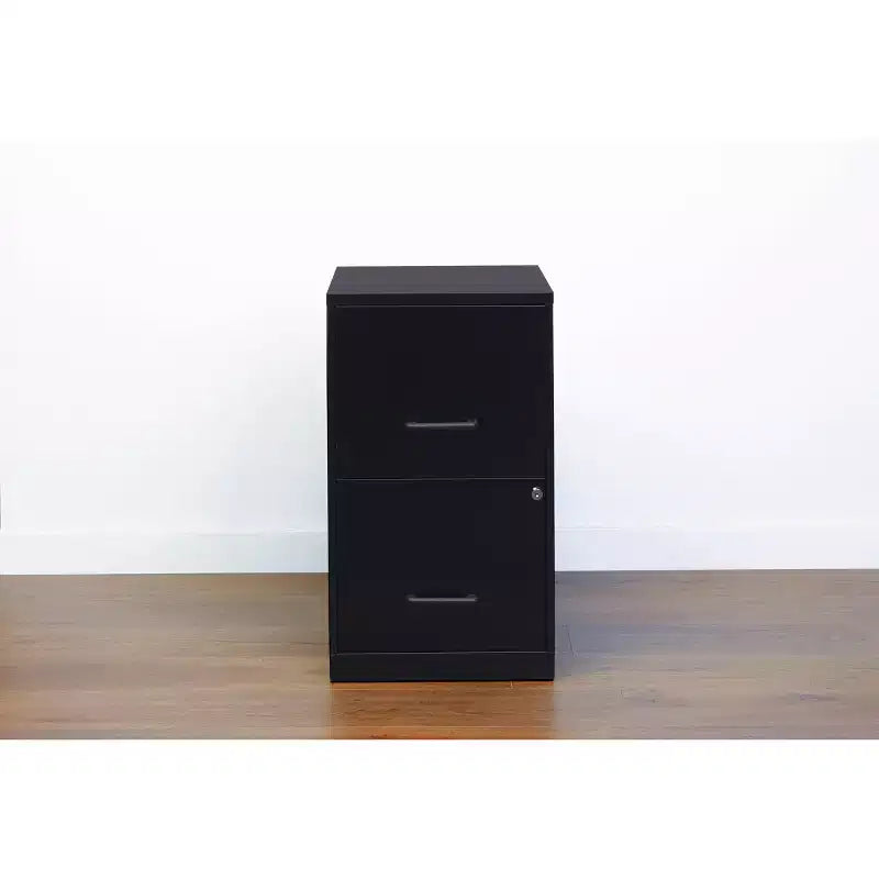 Classificatore verticale in metallo a 2 cassetti – Larghezza letter, Nero