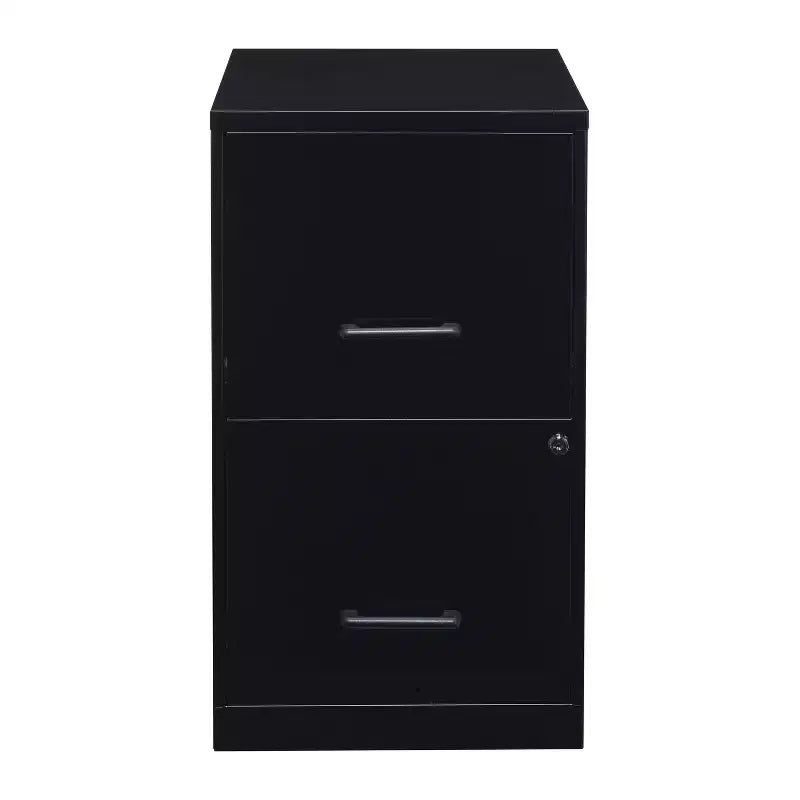 Classificatore verticale in metallo a 2 cassetti – Larghezza letter, Nero