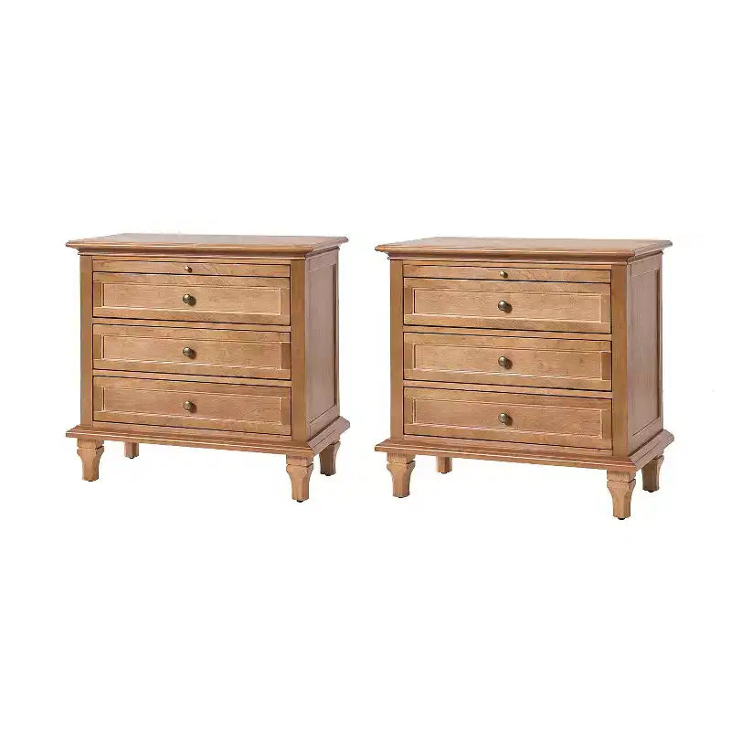 Giorgio 3 - Drawer end table with Built-In Outlets Set of 2|HULALA HOME