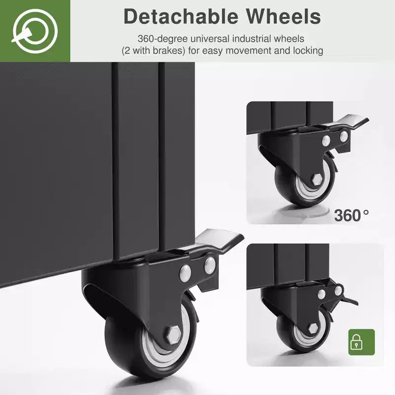 MAYEERTY Planter Box with Trellis Iron Black Net 01 Style 72x47x16in 3-Piece Set