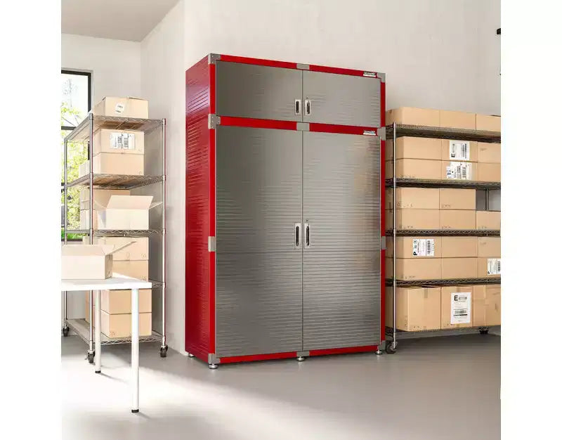 Seville Classics UltraHD 2-Piece Extra-Wide Storage Cabinet Set, 60 x 24
