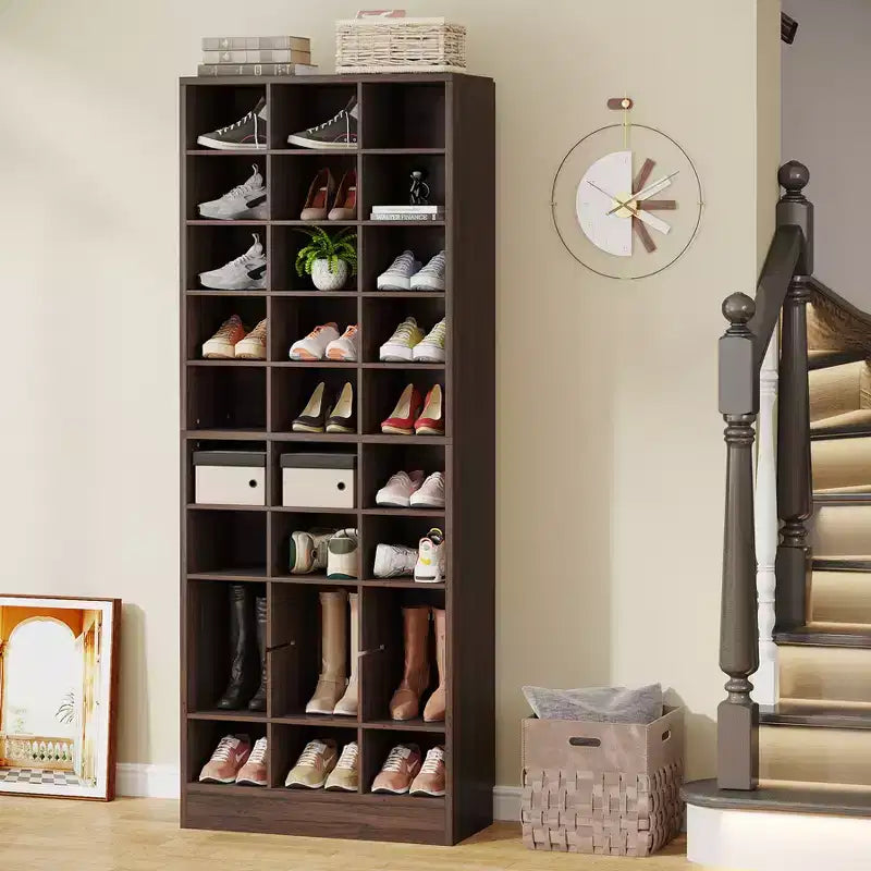 Tribesigns 10-Tier Shoe Storage Cabinet with 30 Cubbies