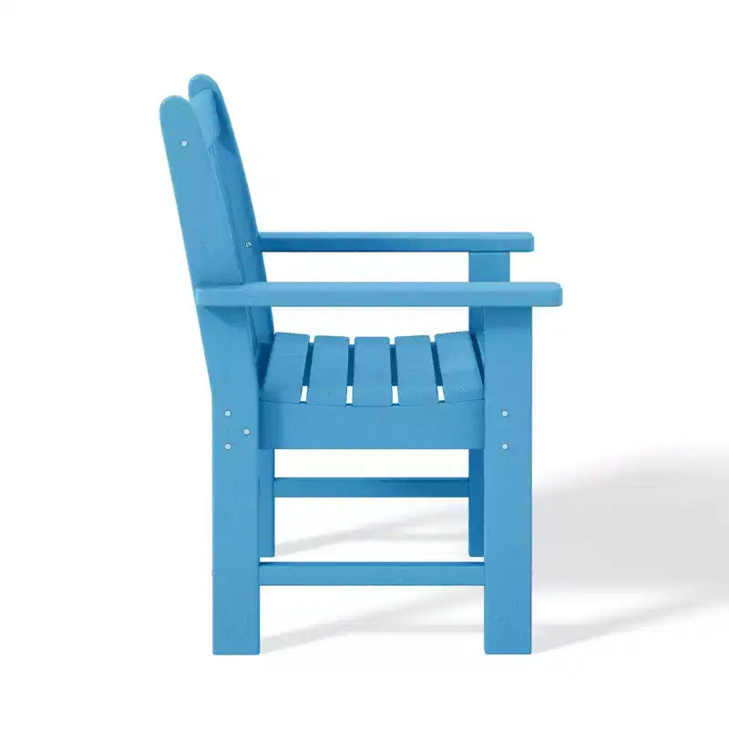WestinTrends Outdoor Patio HDPE Adirondack Dining Arm Chairs (Set of 4)