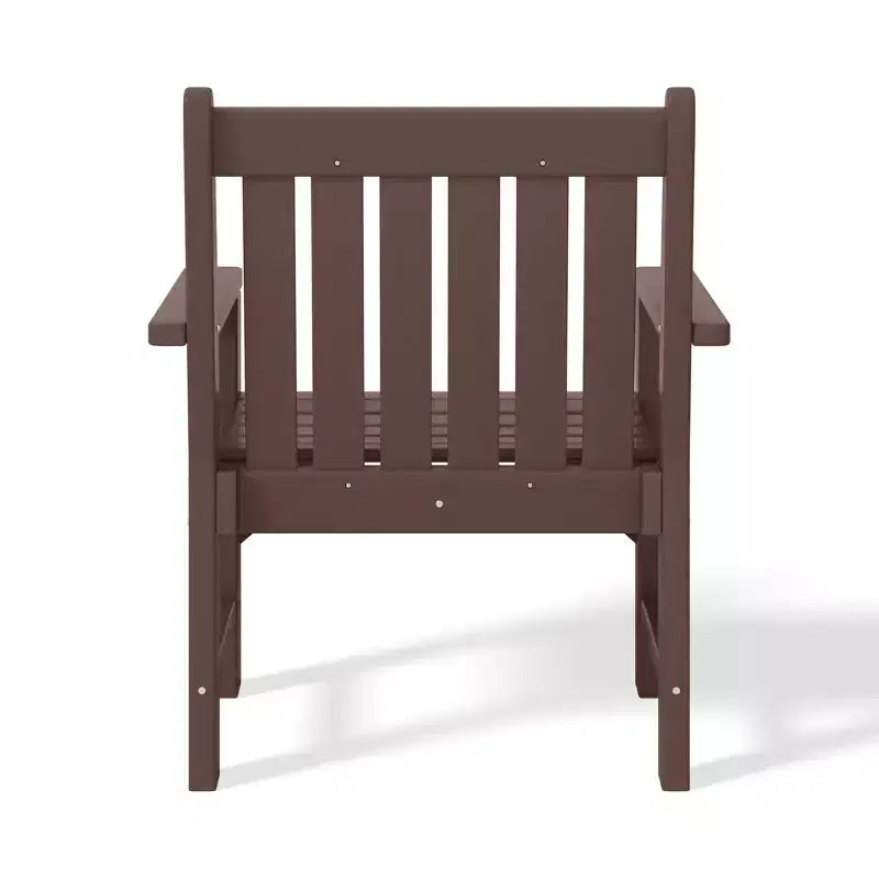 WestinTrends Outdoor Patio HDPE Adirondack Dining Arm Chairs (Set of 4)