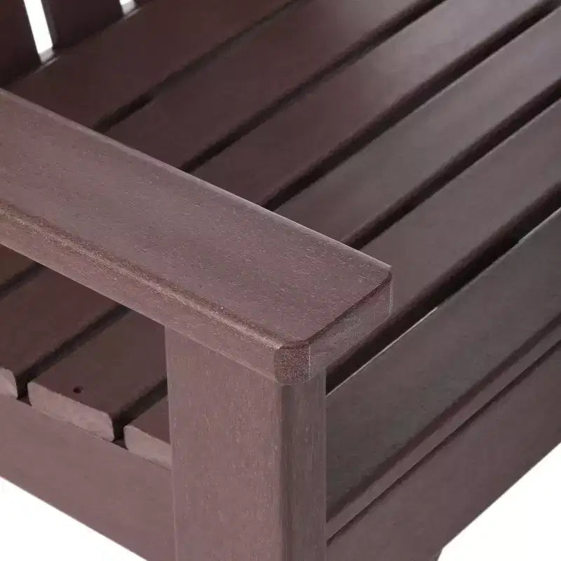 WestinTrends Outdoor Patio HDPE Adirondack Dining Arm Chairs (Set of 4)