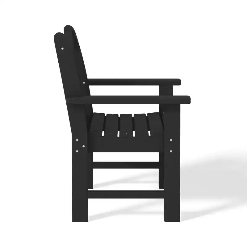 WestinTrends Outdoor Patio HDPE Adirondack Dining Arm Chairs (Set of 4)