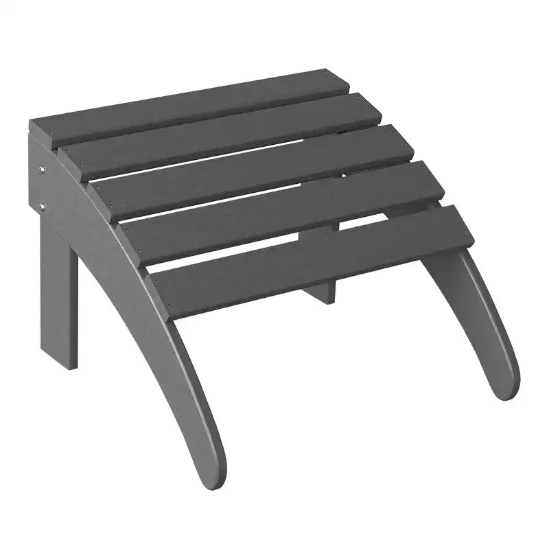 WestinTrends Ensemble 3 pièces de chaise Adirondack avec porte-gobelet, pouf pliant et table
