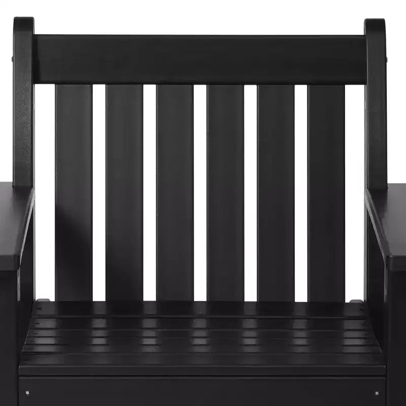 WestinTrends Outdoor Patio HDPE Adirondack Dining Arm Chairs (Set of 2)