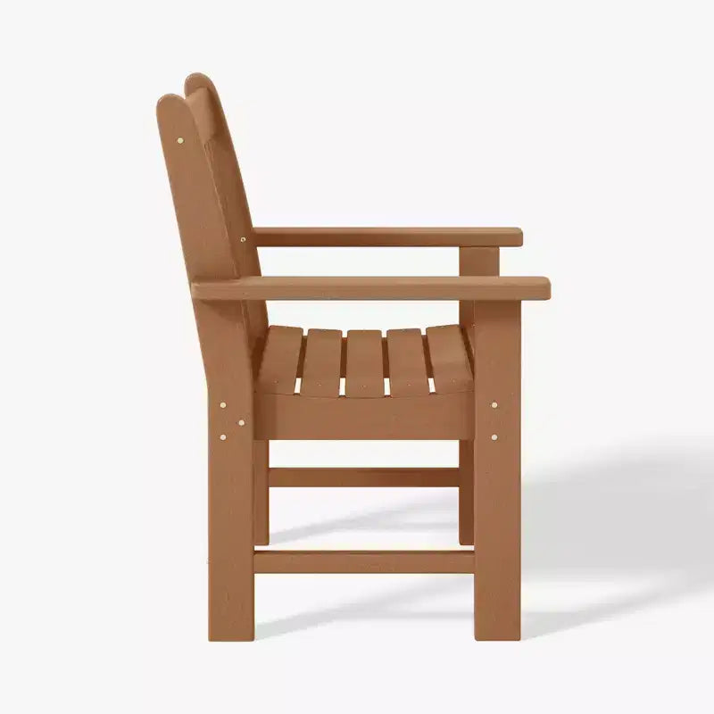 WestinTrends Outdoor Patio HDPE Adirondack Dining Arm Chairs (Set of 2)