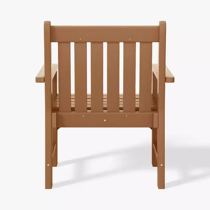 WestinTrends Outdoor Patio HDPE Adirondack Dining Arm Chairs (Set of 2)