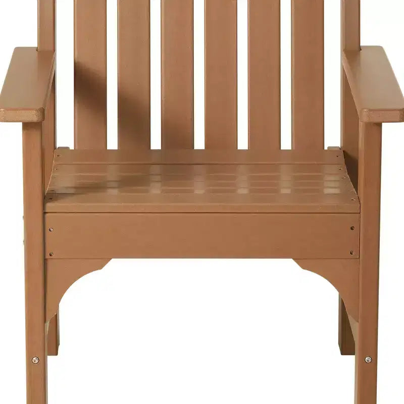 WestinTrends Outdoor Patio HDPE Adirondack Dining Arm Chairs (Set of 2)