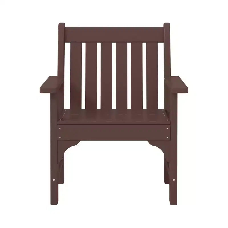 WestinTrends Outdoor Patio HDPE Adirondack Dining Arm Chairs (Set of 2)