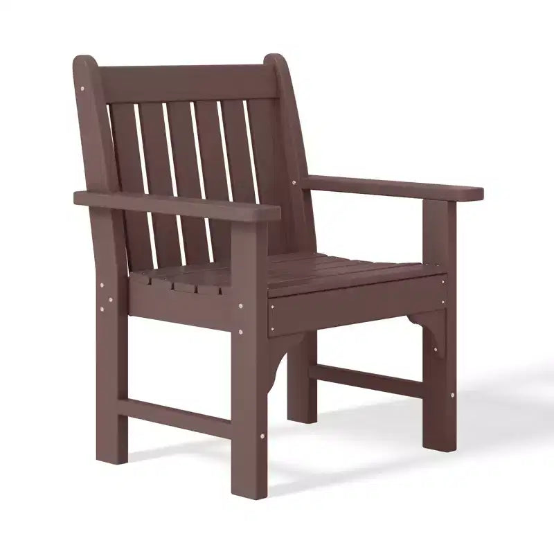 WestinTrends Outdoor Patio HDPE Adirondack Dining Arm Chairs (Set of 2)