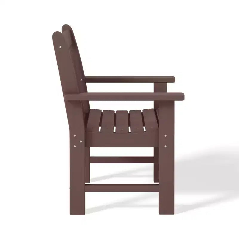 WestinTrends Outdoor Patio HDPE Adirondack Dining Arm Chairs (Set of 2)