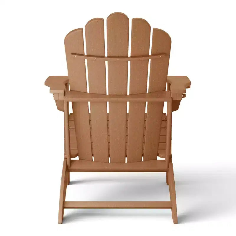 WestinTrends Highland Outdoor Patio HDPE Adirondack Chair With Cup Holder