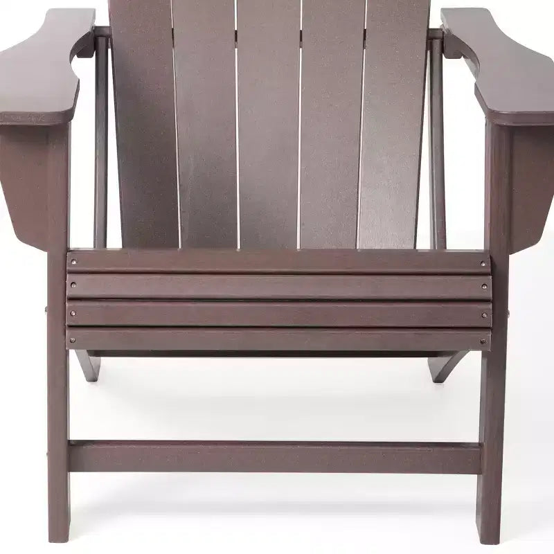 WestinTrends Highland Outdoor Patio HDPE Adirondack Chair With Cup Holder