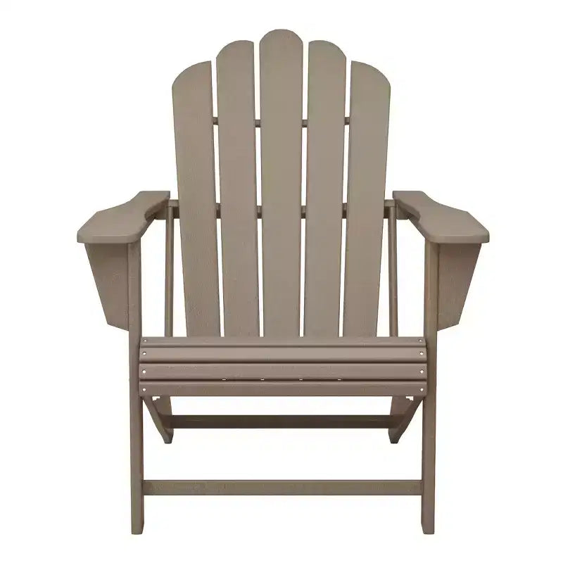 WestinTrends Highland Outdoor Patio HDPE Adirondack Chair With Cup Holder