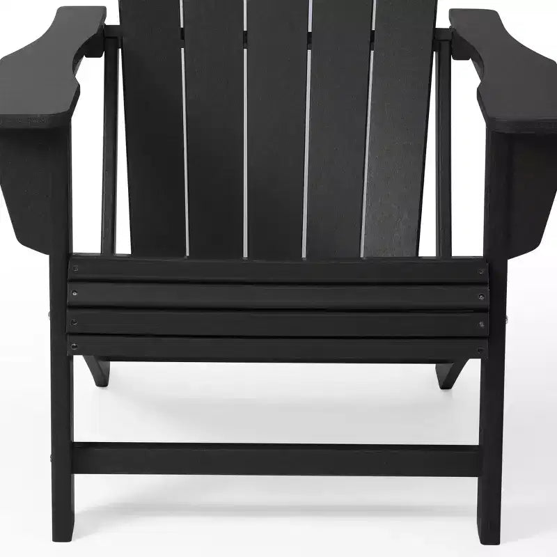WestinTrends Highland Outdoor Patio HDPE Adirondack Chairs With Cup Holders (Set of 2)