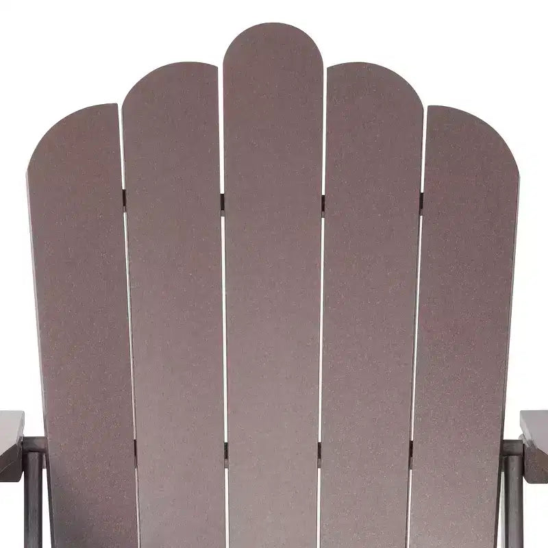 WestinTrends Highland Outdoor Patio HDPE Adirondack Chairs With Cup Holders (Set of 2)