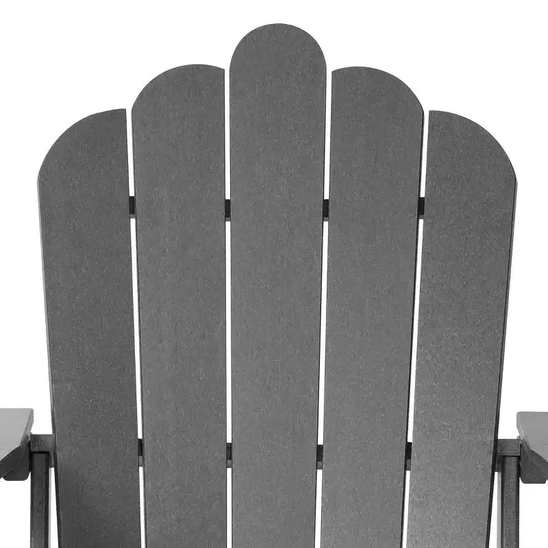 WestinTrends Highland Outdoor Patio HDPE Adirondack Chairs With Cup Holders (Set of 2)