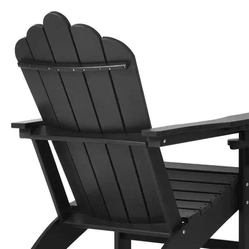 WestinTrends Highland Outdoor Patio HDPE Adirondack Chairs With Cup Holders (Set of 8)