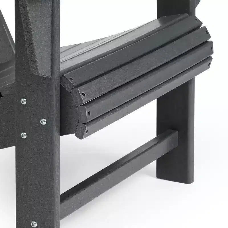 WestinTrends Highland 3-Piece Outdoor Patio HDPE Adirondack Chair With Cup Holder and Table Set