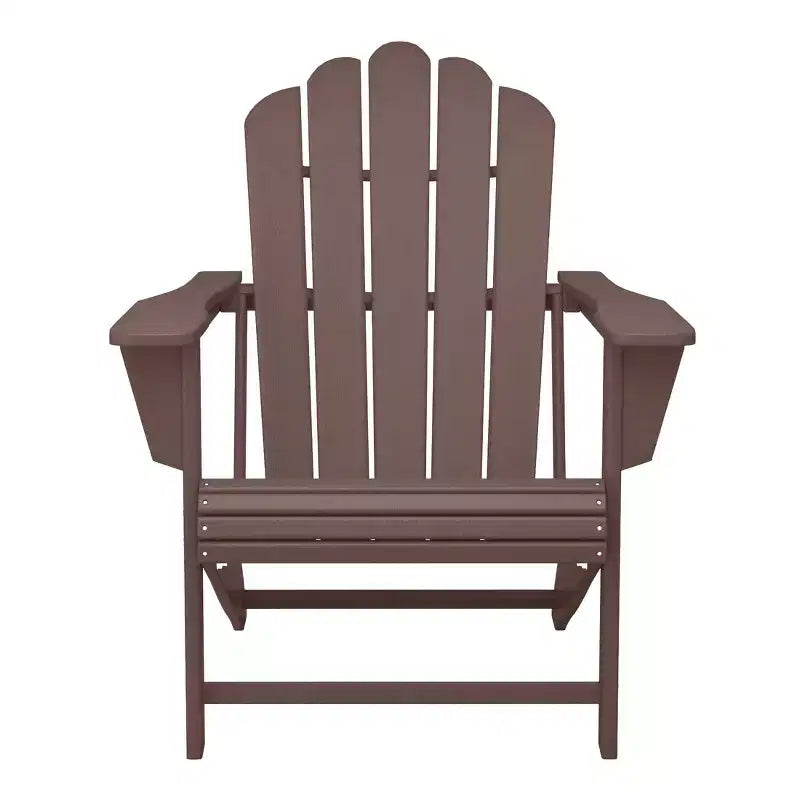 WestinTrends Highland 4-Piece Adirondack Chairs with Cup Holders and Table Set