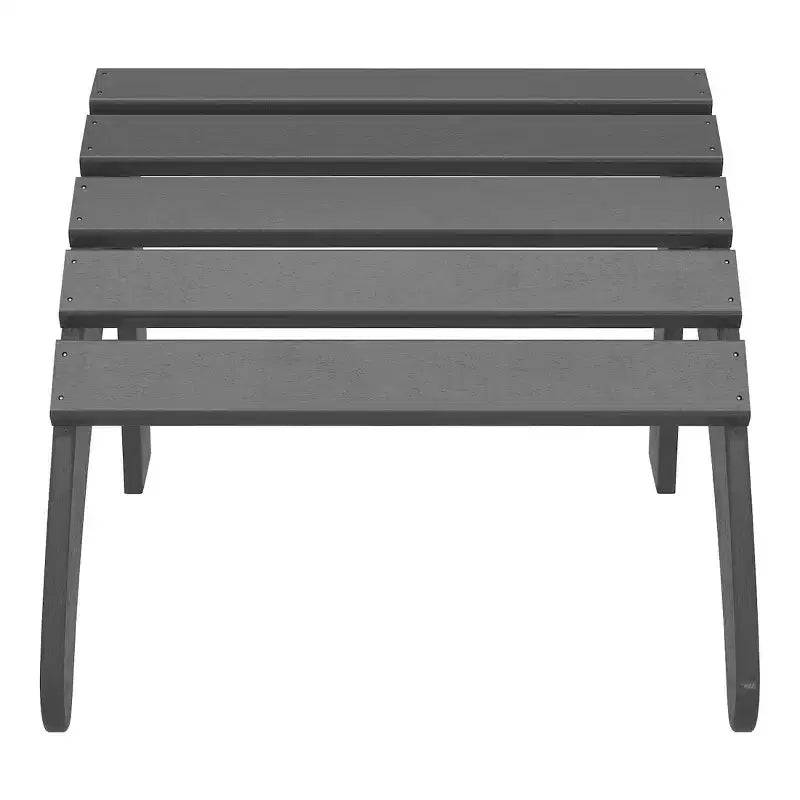 WestinTrends Highland 12-Piece HDPE Outdoor Patio Furniture Adirondack Chair Conversation Table Set