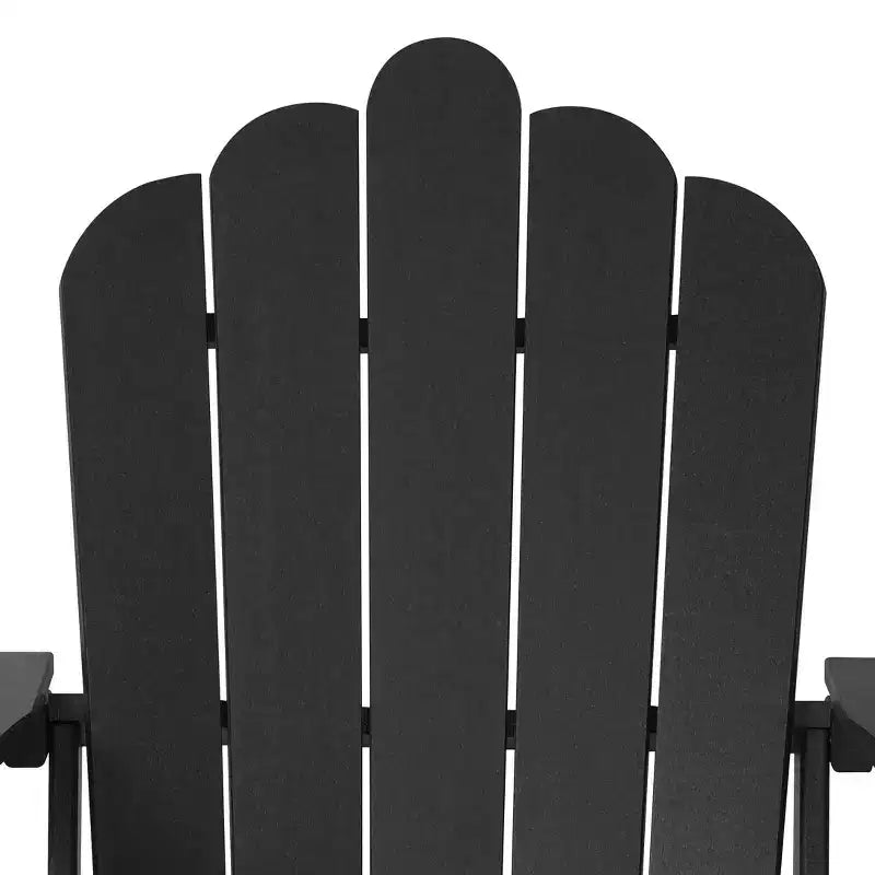 WestinTrends Highland 12-Piece HDPE Outdoor Patio Furniture Adirondack Chair Conversation Table Set