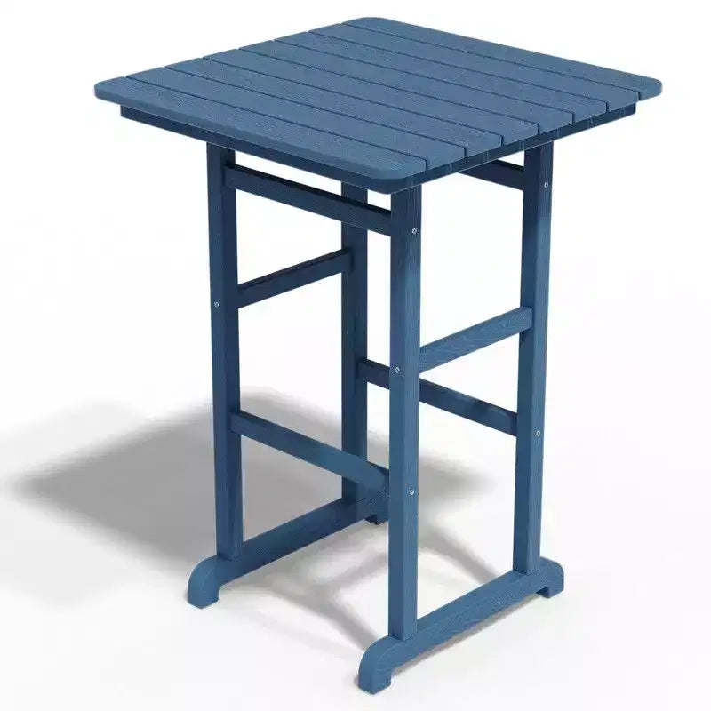 Hyleory 3-Piece HDPE Patio Bar Set with Adirondack Bar Stools - Durable Outdoor Furniture for Stylish Entertaining