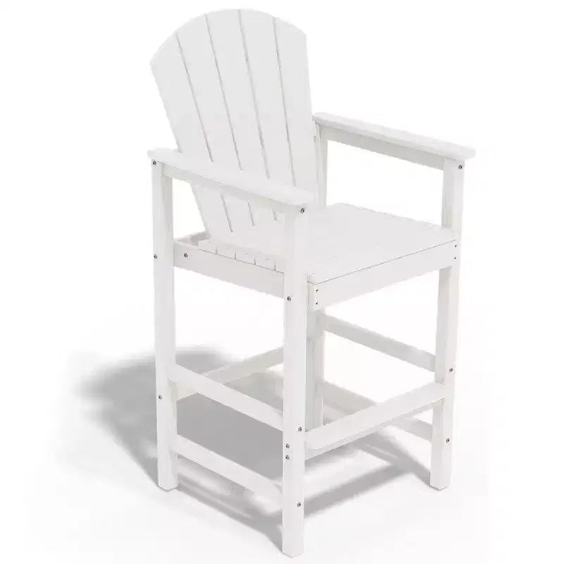 Hyleory 3-Piece HDPE Patio Bar Set with Adirondack Bar Stools - Durable Outdoor Furniture for Stylish Entertaining