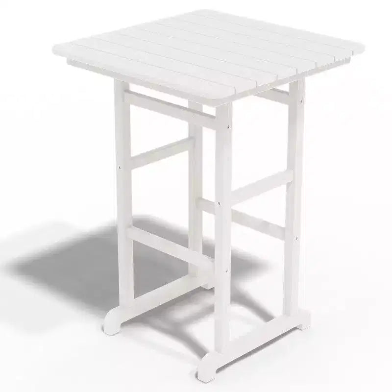 Hyleory 3-Piece HDPE Patio Bar Set with Adirondack Bar Stools - Durable Outdoor Furniture for Stylish Entertaining