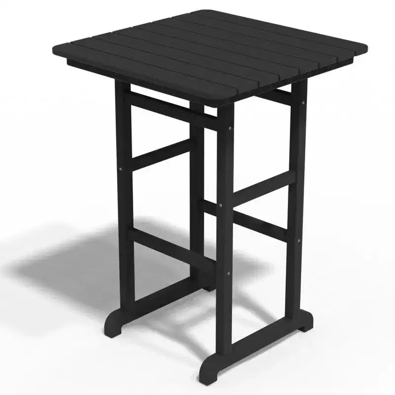 Hyleory 3-Piece HDPE Patio Bar Set with Adirondack Bar Stools - Durable Outdoor Furniture for Stylish Entertaining