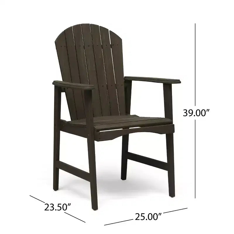 Christopher Knight Home Malibu Outdoor Acacia Wood Adirondack Dining Chairs (Set of 2)