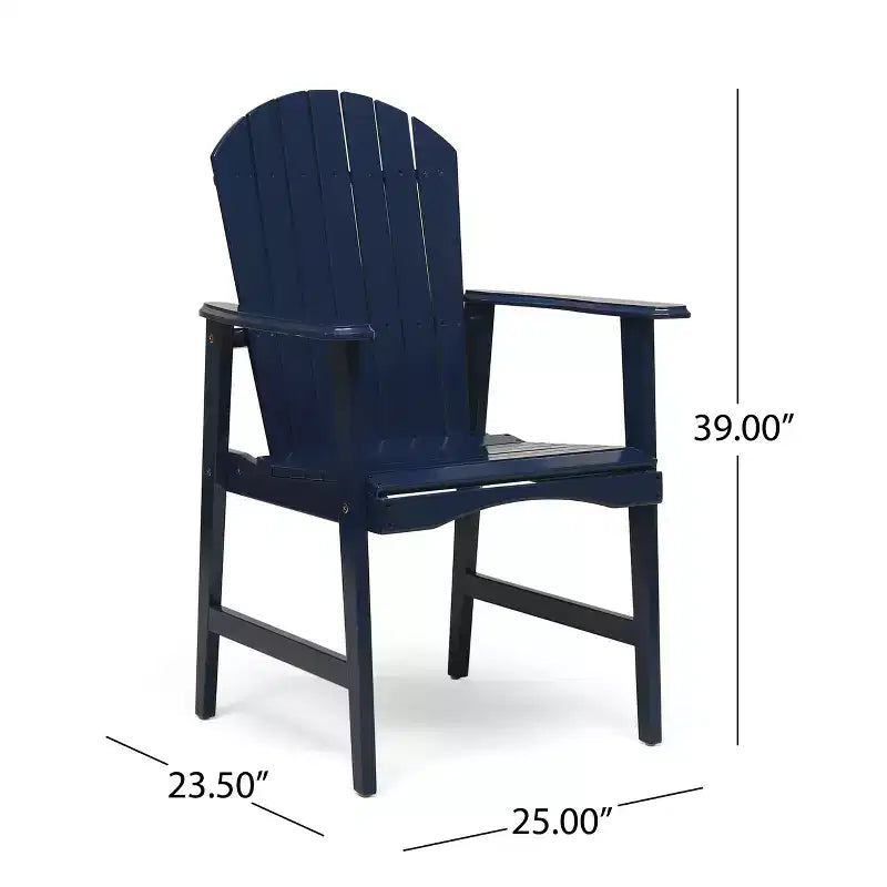 Christopher Knight Home Malibu Outdoor Acacia Wood Adirondack Dining Chairs (Set of 2)