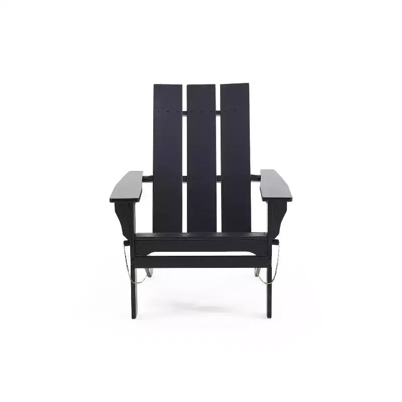 GDFStudio Gurekam Outdoor Acacia Wood Folding High Back Adirondack Chair
