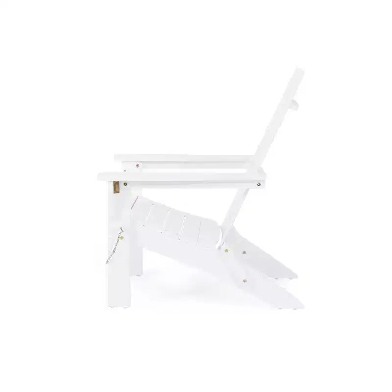 GDFStudio Gurekam Outdoor Acacia Wood Folding High Back Adirondack Chair